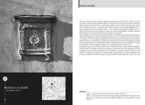 Citta' Alta e Colli - Edicola e allegoria in via Gombito